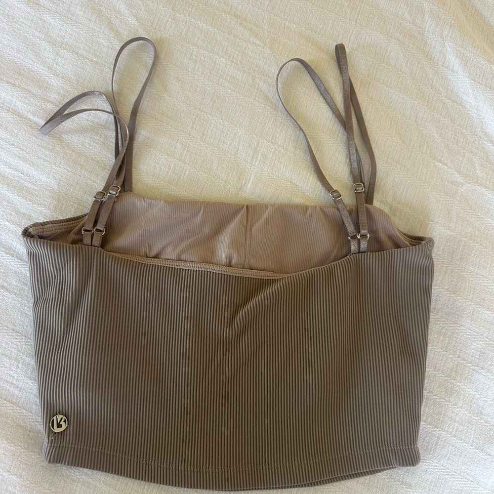 BuffBunny Ribbed Tan Tank Top